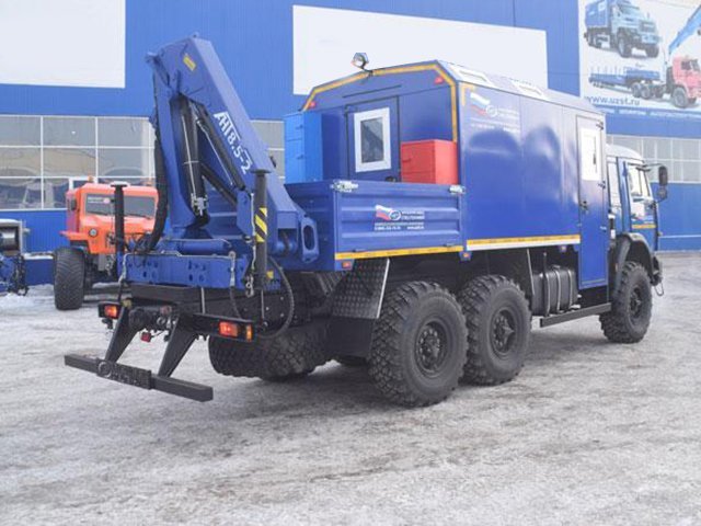 Фото №10: Передвижная мастерская КАМАЗ 43118-013-10 с КМУ АНТ 8.5-2 (009, г-р EG-202)