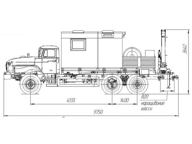 Фото №8: Передвижная мастерская Урал 4320-1934-72Е5И03 с КМУ АНТ 4.4-1 (г-р EG-202)