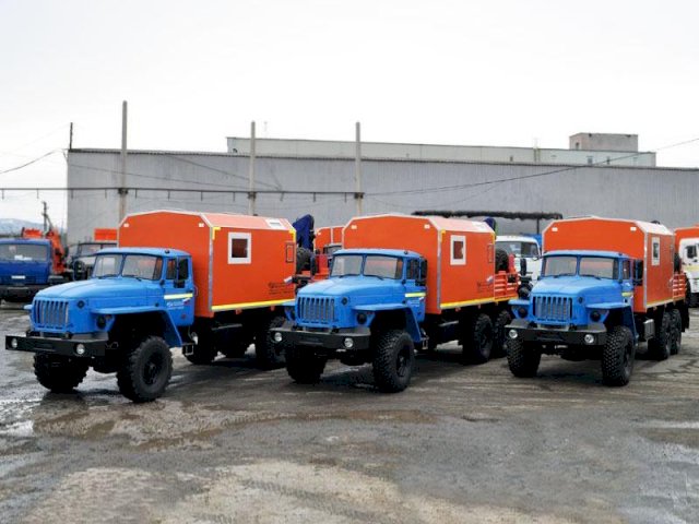 Фото №7: Передвижная мастерская Урал 4320-1934-72Е5И03 с КМУ АНТ 4.4-1 (г-р EG-202)