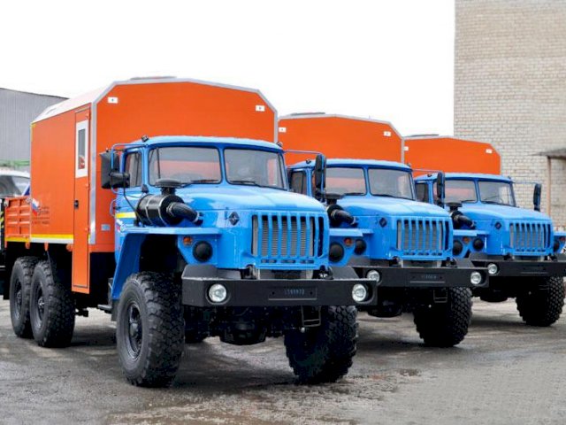 Фото №4: Передвижная мастерская Урал 4320-1934-72Е5И03 с КМУ АНТ 4.4-1 (г-р EG-202)