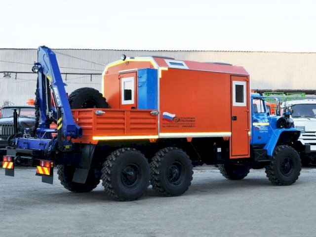 Фото №3: Передвижная мастерская Урал 4320-1934-72Е5И03 с КМУ АНТ 4.4-1 (г-р EG-202)