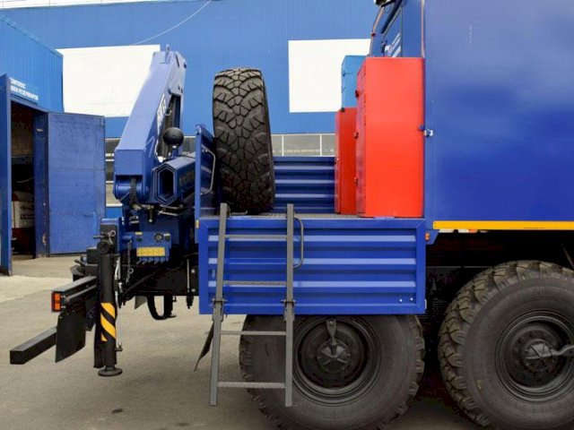 Фото №23: Передвижная мастерская Урал 4320-1912-60Е5 с КМУ АНТ 5-2 (035)