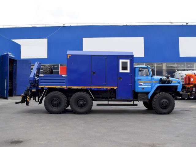 Фото №7: Передвижная мастерская Урал 4320-1912-60Е5 с КМУ АНТ 5-2 (035)