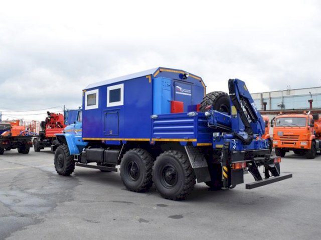 Фото №4: Передвижная мастерская Урал 4320-1912-60Е5 с КМУ АНТ 5-2 (035)