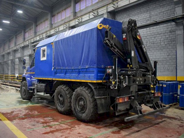 Фото №6: Передвижная мастерская Урал-NEXT 4320-6951-74Е5 с КМУ HIAB XS 099