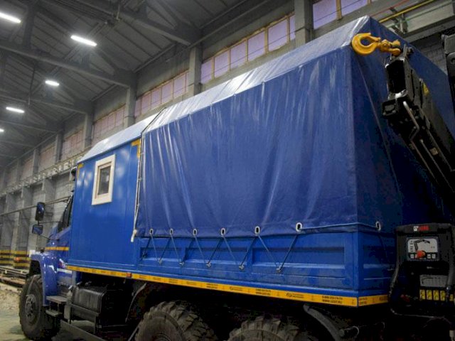 Фото №2: Передвижная мастерская Урал-NEXT 4320-6951-74Е5 с КМУ HIAB XS 099