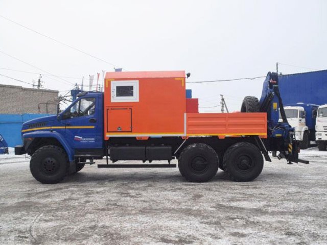 Фото №3: Передвижная мастерская Урал-NEXT 4320-6952-72Е5Г38 с КМУ АНТ 12-2 (010, генератор EG-202)