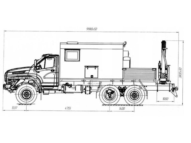 Фото №19: Передвижная мастерская Урал-NEXT 4320-6952-72Е5Г38 с КМУ АНТ 4.4-1 (020, генератор EG-202)