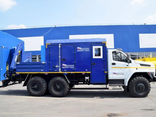 Фото №6: Передвижная мастерская Урал-NEXT 4320-6952-72Е5Г38 с КМУ АНТ 4.4-1 (020, генератор EG-202)