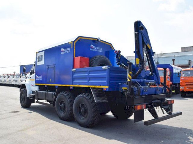 Фото №4: Передвижная мастерская Урал-NEXT 4320-6952-72Е5Г38 с КМУ АНТ 4.4-1 (020, генератор EG-202)