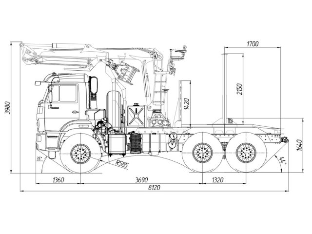 Фото №11: Лесовоз КАМАЗ 43118-3027-50 с КМУ VM10L74