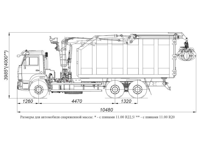 Фото №1: Металловоз КАМАЗ 65115-773962-50 с кузовом CAT (30 куб.м.) с КМУ VM10L74M
