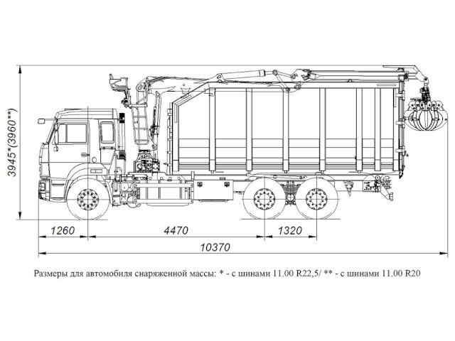 Фото №1: Металловоз КАМАЗ 65115-3094-48 с кузовом ПМ (30 куб.м.) с КМУ VM10L74М