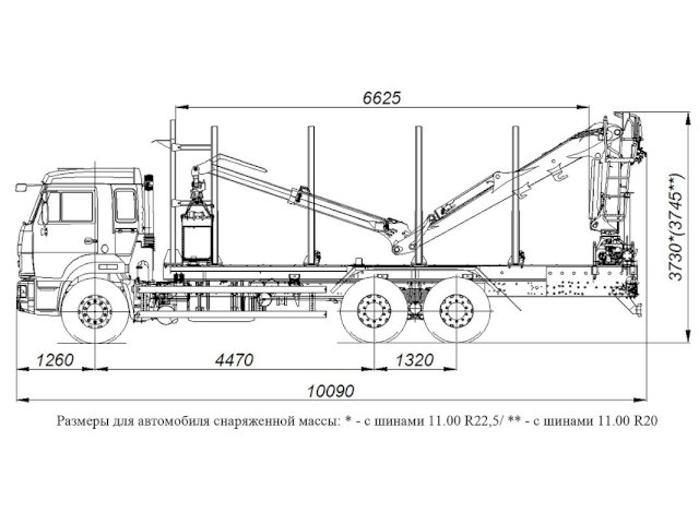 Фото №16: Сортиментовоз КАМАЗ 65115-3094-48 с КМУ VM10L74 (RX 38)