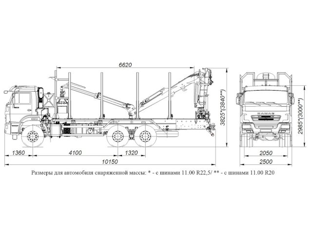 Фото №18: Сортиментовоз КАМАЗ 65111-3090-50 с КМУ VM10L74 (RX 38)