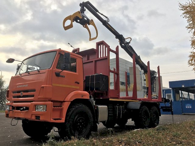 Фото №2: Сортиментовоз КАМАЗ 43118-3090-50 с КМУ VM10L74 (RX 38)
