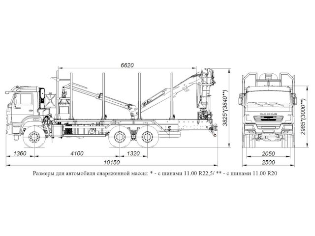 Фото №18: Сортиментовоз КАМАЗ 65111-3090-50 с КМУ VM10L74