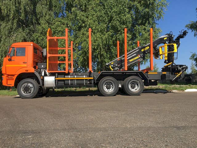 Фото №9: Сортиментовоз КАМАЗ-65111 с КМУ Велмаш VM10L74