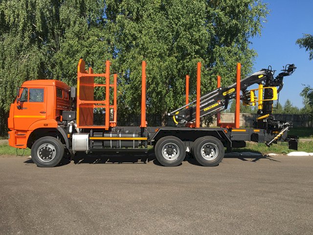 Фото №8: Сортиментовоз КАМАЗ-65111 с КМУ Велмаш VM10L74