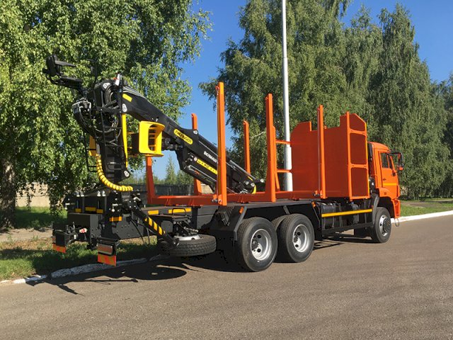 Фото №6: Сортиментовоз КАМАЗ-65111 с КМУ Велмаш VM10L74