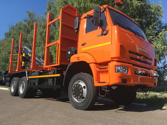 Фото №5: Сортиментовоз КАМАЗ-65111 с КМУ Велмаш VM10L74
