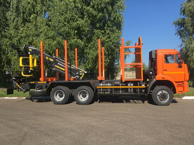 Фото №2: Сортиментовоз КАМАЗ-65111 с КМУ Велмаш VM10L74