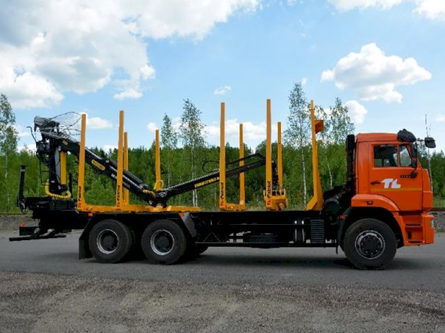 Фото №4: Сортиментовоз КАМАЗ-6520 с КМУ Велмаш VM10L86