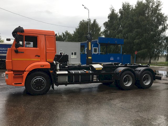 Фото №8: Крюковый погрузчик КАМАЗ 65115-3094-48 с гидроупорами с КМУ Palfinger PH T15