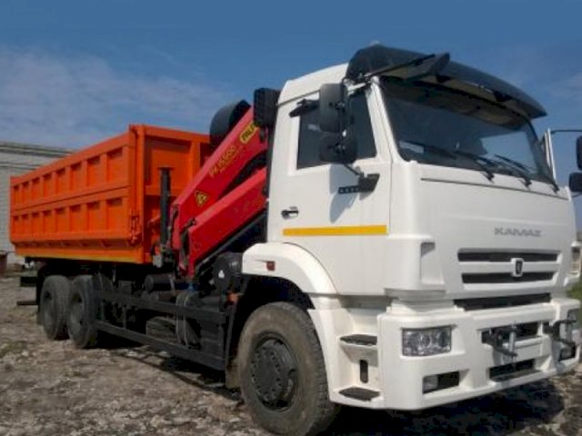 Фото №3: Самосвал КАМАЗ 6520 с КМУ Palfinger PK 15500А