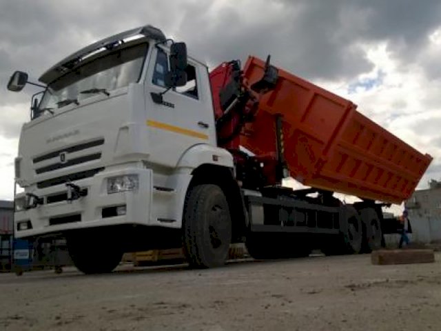 Фото №2: Самосвал КАМАЗ 6520 с КМУ Palfinger PK 15500А
