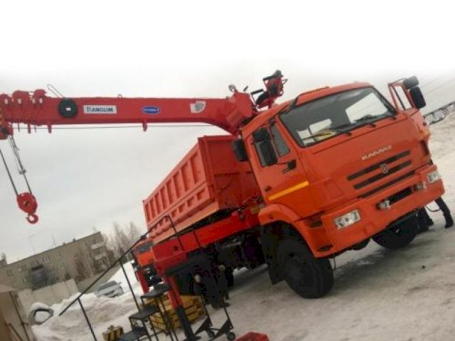 Фото №3: Самосвал КАМАЗ 65111 с КМУ Kanglim KS1256G