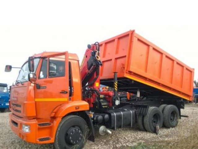 Фото №2: Самосвал КАМАЗ 65115 с КМУ Palfinger PK 15500А