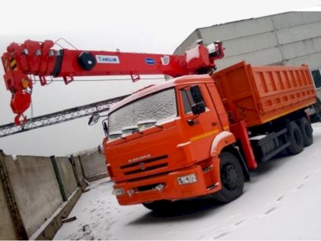 Фото №3: Самосвал КАМАЗ 65115 с КМУ Kanglim KS1256G