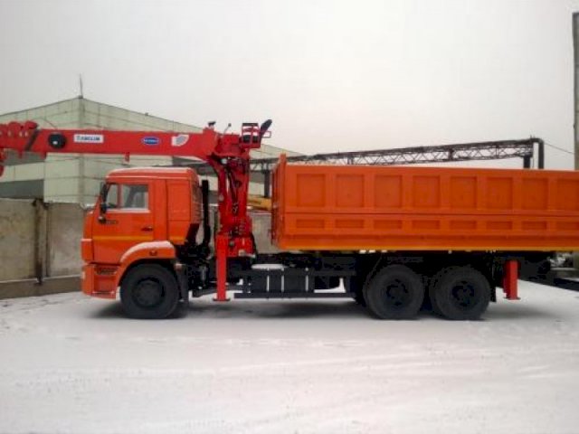 Фото №2: Самосвал КАМАЗ 65115 с КМУ Kanglim KS1256G