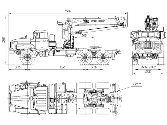 Фото №8: Седельный тягач Урал 4320-1912-60Е5 с КМУ ИТ-180 (008)