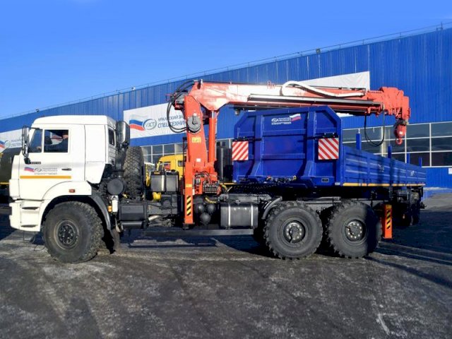 Фото №4: Седельный тягач КАМАЗ 43118-3027-50 с КМУ Kanglim KS 2056 (006)