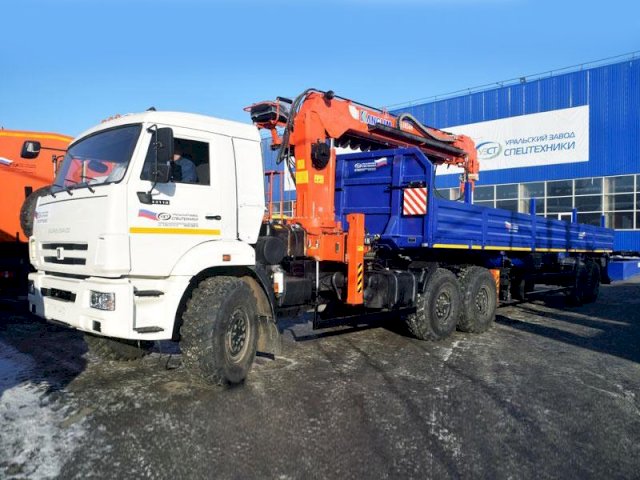Фото №3: Седельный тягач КАМАЗ 43118-3027-50 с КМУ Kanglim KS 2056 (006)