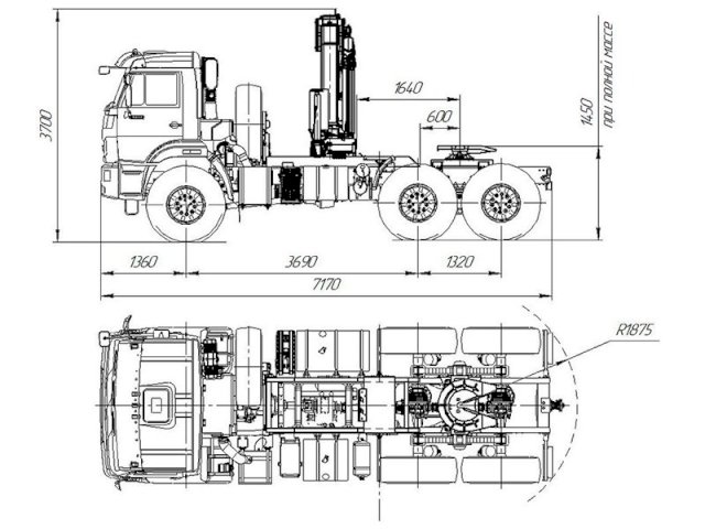 Фото №11: Седельный тягач КАМАЗ 43118-3027-50 с КМУ Fassi F155.A.0.22 (24)