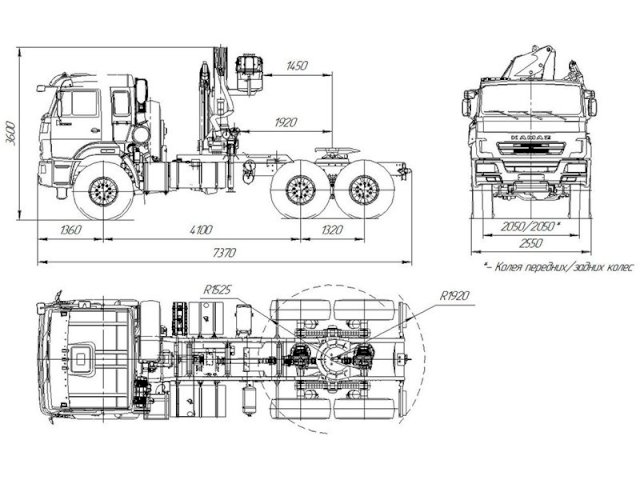 Фото №8: Седельный тягач КАМАЗ 43118-3027-50 с КМУ АНТ 12-2 (022)