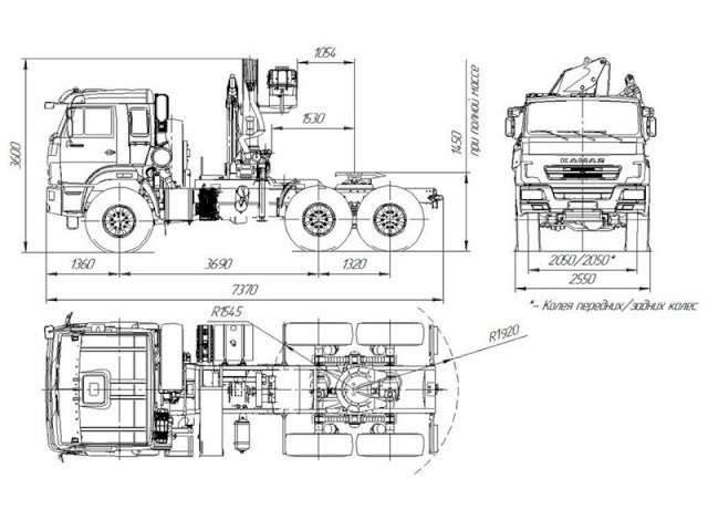 Фото №8: Седельный тягач КАМАЗ 43118-3011-50 с КМУ АНТ 12-2 (022)