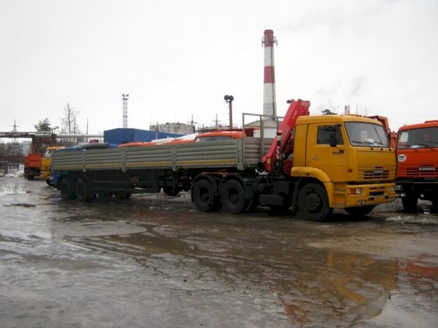 Фото №2: Бортовой КАМАЗ-65116 с КМУ Fassi F155А 0.22