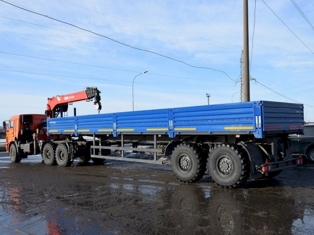 Фото №4: Бортовой КАМАЗ 43118 с КМУ Fassi MVF S1556
