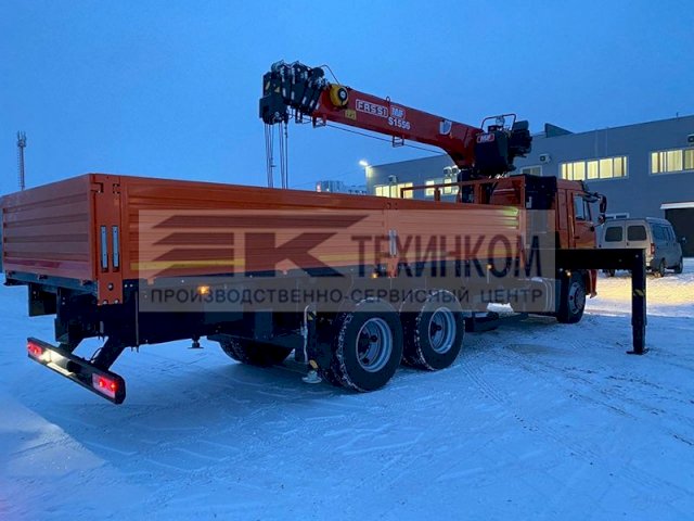 Фото №9: Бортовой КАМАЗ 65115 с КМУ Fassi MVF S1556