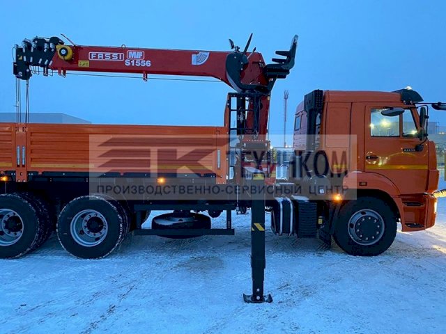 Фото №7: Бортовой КАМАЗ 65115 с КМУ Fassi MVF S1556