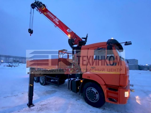 Фото №5: Бортовой КАМАЗ 65115 с КМУ Fassi MVF S1556