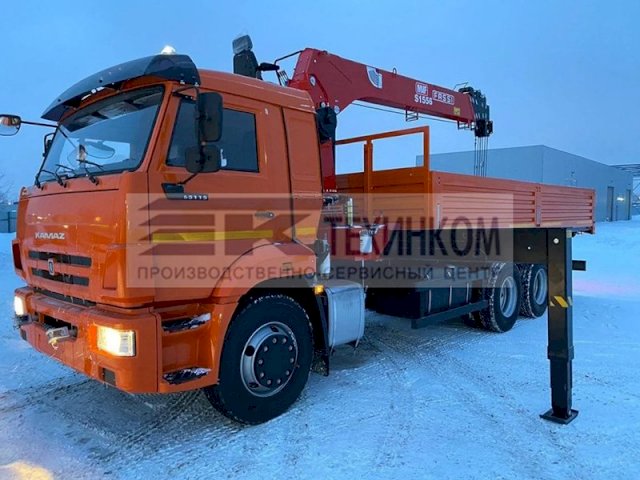 Фото №4: Бортовой КАМАЗ 65115 с КМУ Fassi MVF S1556