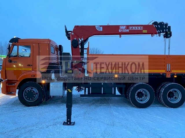 Фото №3: Бортовой КАМАЗ 65115 с КМУ Fassi MVF S1556