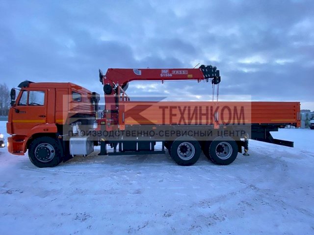 Фото №2: Бортовой КАМАЗ 65115 с КМУ Fassi MVF S1556