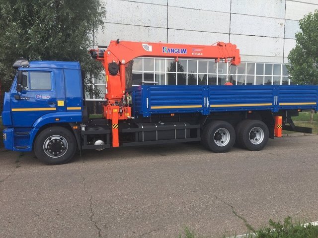 Фото №2: Бортовой КАМАЗ 65117 с КМУ Kanglim KS2056