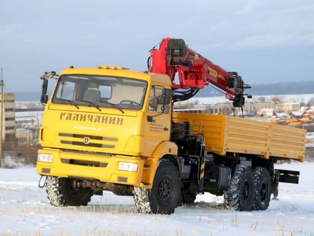 Фото №7: Бортовой КАМАЗ 43118 с КМУ Галичанин 150